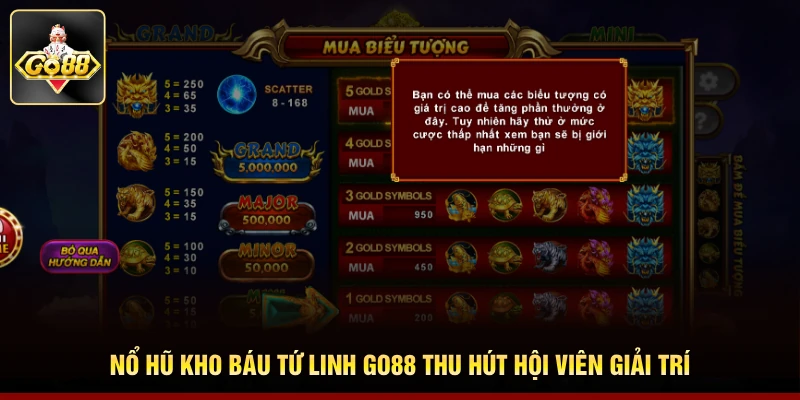 Nổ hũ Kho Báu Tứ Linh Go88 thu hút hội viên giải trí Nổ hũ Kho Báu Tứ Linh Go88 thu hút hội viên giải trí